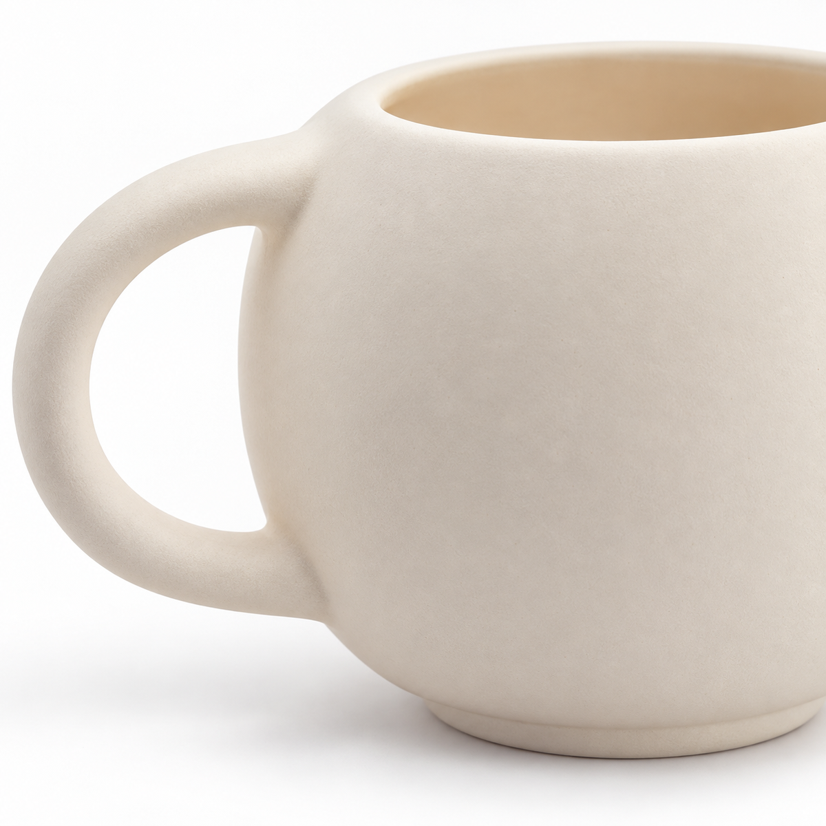 Pack 8 Taza Caldero Cerámica Blanca Para Pintar 420ml