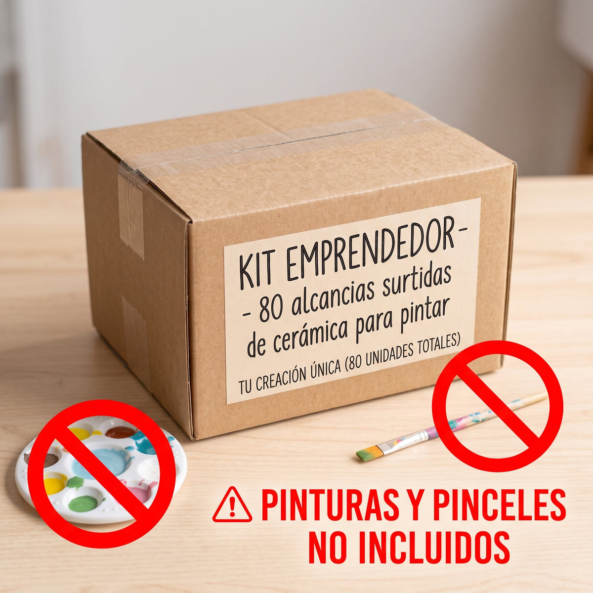 Paquete 80 Alcancias Ceramica Para Pintar - Paquete para emprendedores que combina Heroes y Princesas