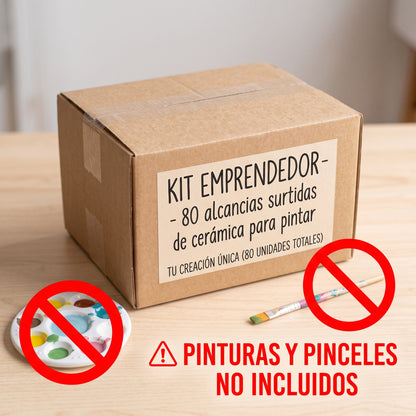 Paquete 80 Alcancias Ceramica Para Pintar - Paquete para emprendedores que combina Heroes y Princesas